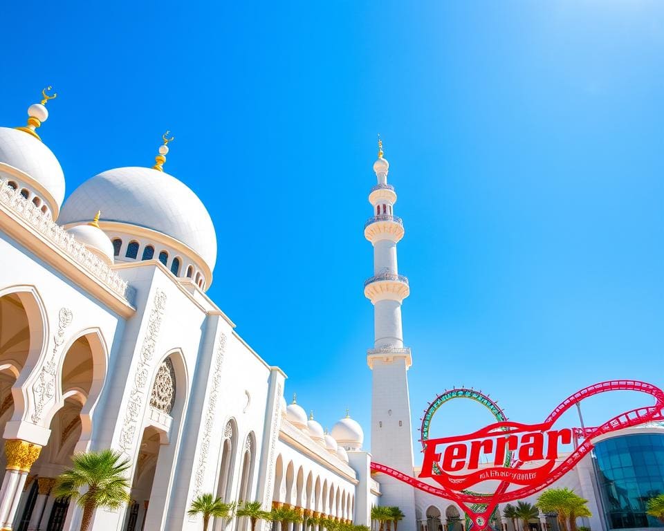 Abu Dhabi: Die Sheikh-Zayed-Moschee und Ferrari World besuchen