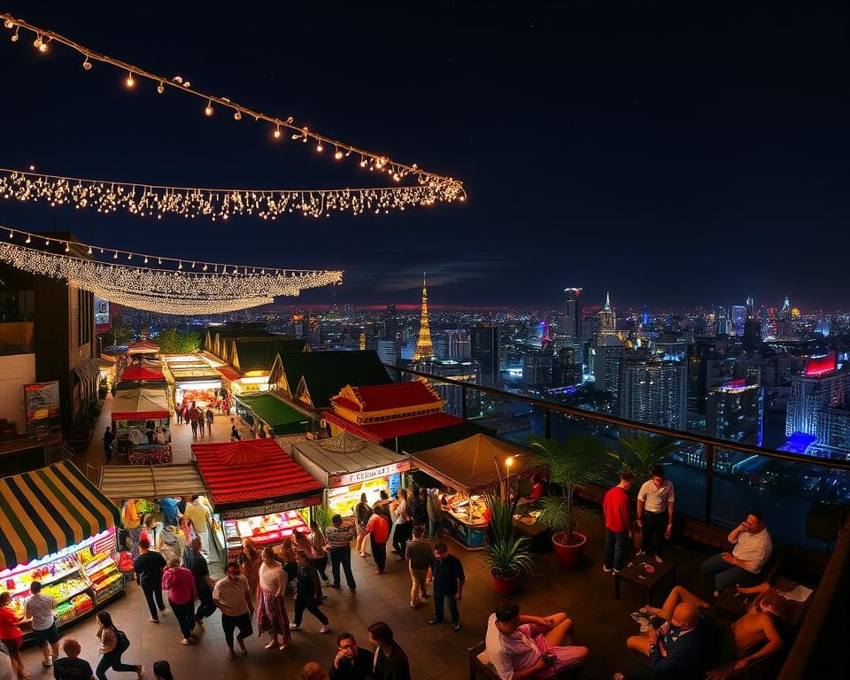 Bangkok: Nachtmärkte und angesagte Rooftop-Bars