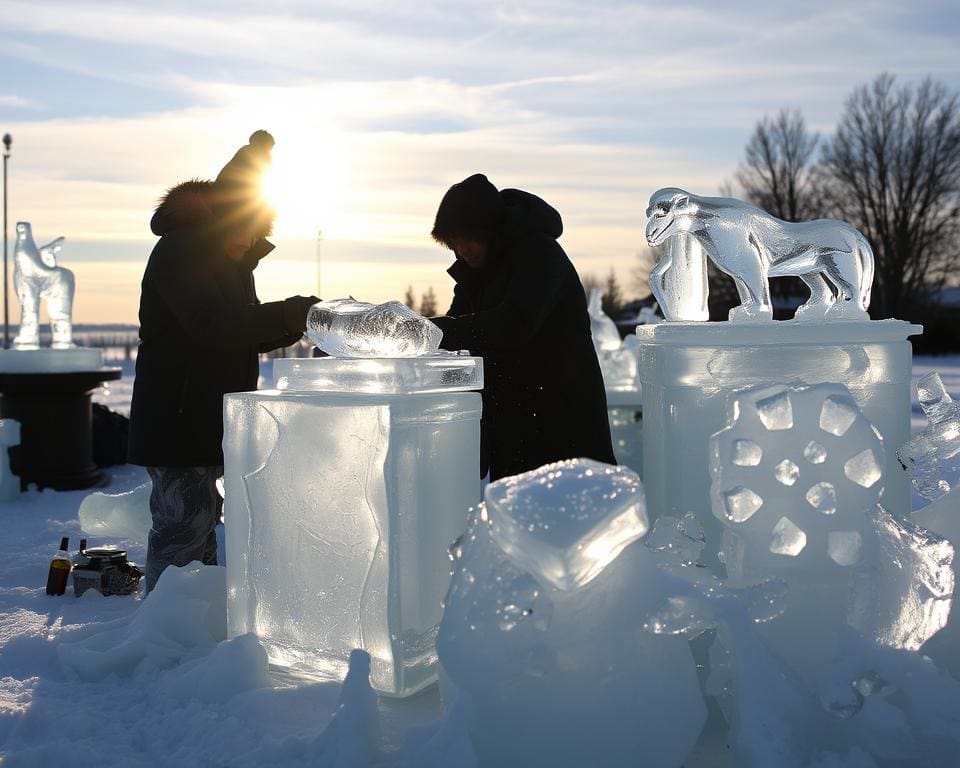 Eisschnitzerei lernen: Kunst im Eis