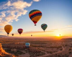 Heißluftballonfahrten über Albuquerque, New Mexico