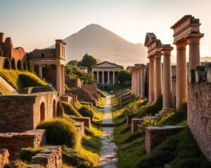 Historische Ruinen in Pompeji, Italien