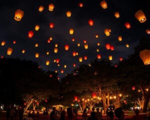 Lampionfeste: Lichter in der Nacht