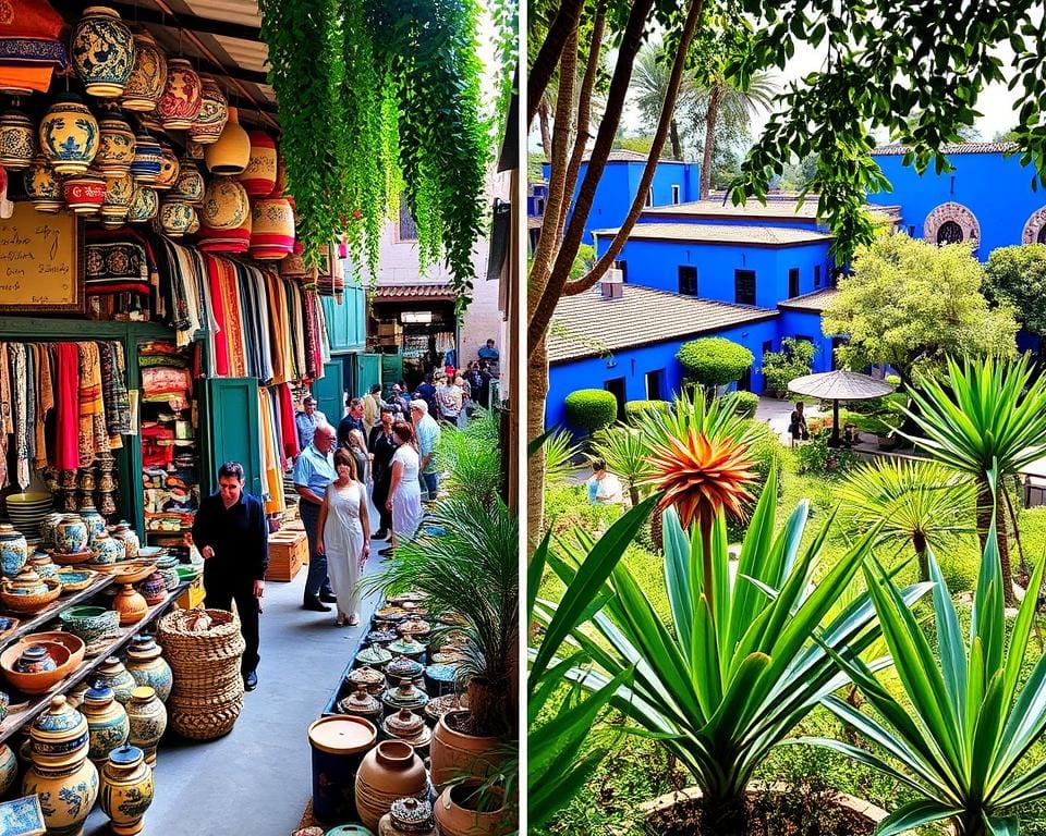 Marrakesch: Souks entdecken und im Jardin Majorelle entspannen