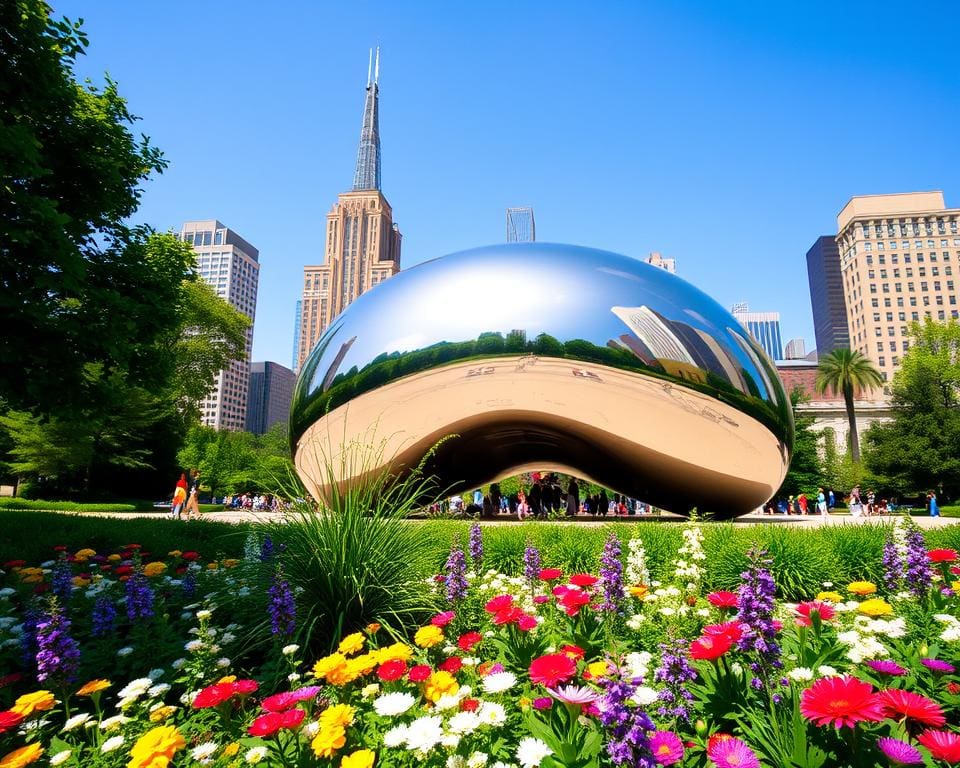 Millennium Park und Cloud Gate in Chicago