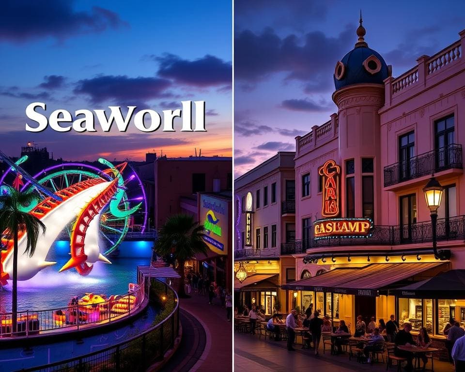 SeaWorld und Gaslamp Quarter in San Diego