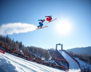 Skispringen live: Mutige Sportler sehen