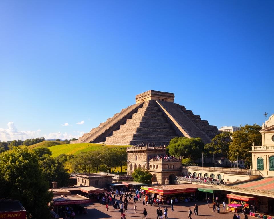 Teotihuacán-Pyramiden und Zócalo in Mexico City