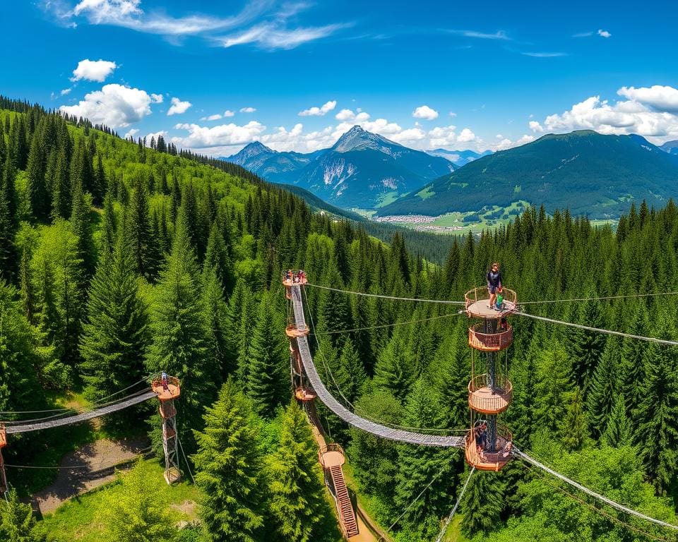 Kletterparks in der Schweiz: Abenteuer in der Höhe