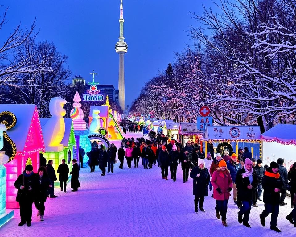 Winterkarneval und kunstvolle Lichtshows in Toronto