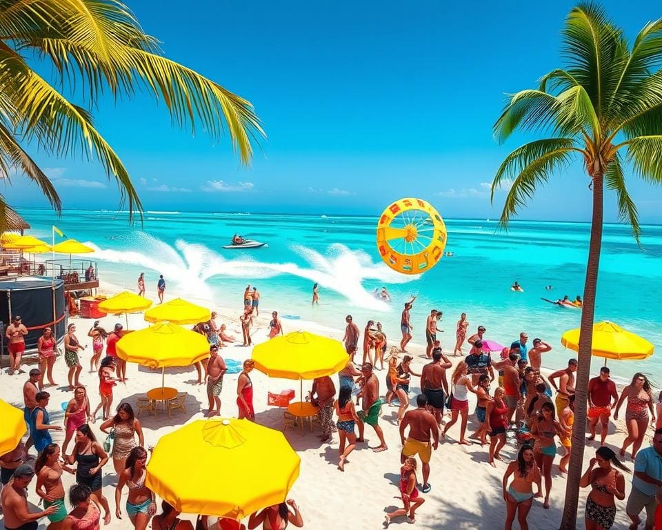 Wassersport und Beach-Partys in Cancún